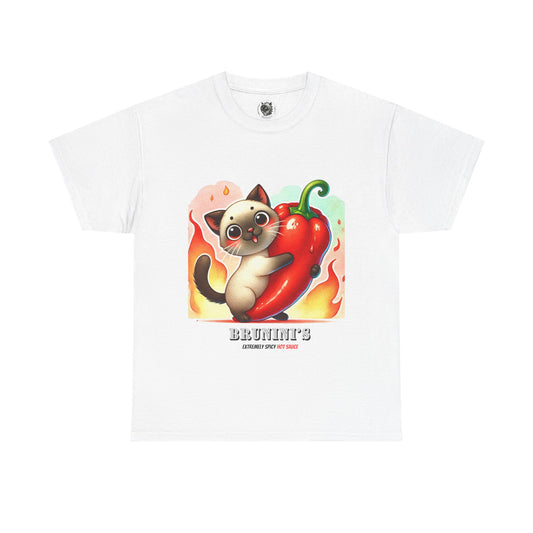 Cute Bruno Holding a Pepper - Unisex Heavy Cotton Tee
