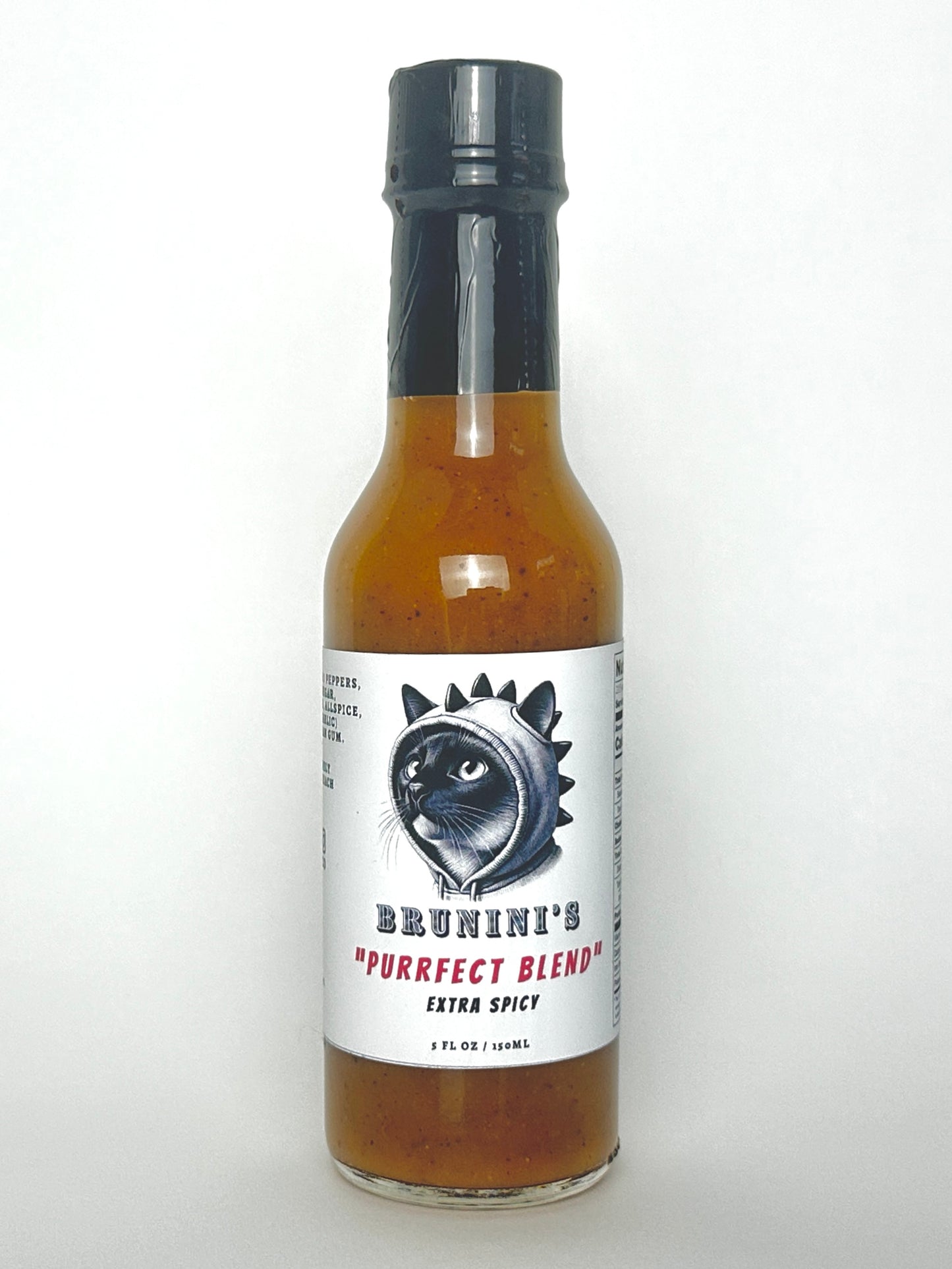 Brunini's "Purrfect Blend" - Spiced Habanero Extra Hot Sauce