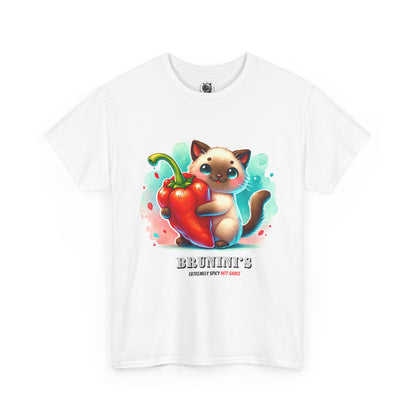 Cute Bruno Holding a Pepper - Unisex Heavy Cotton Tee