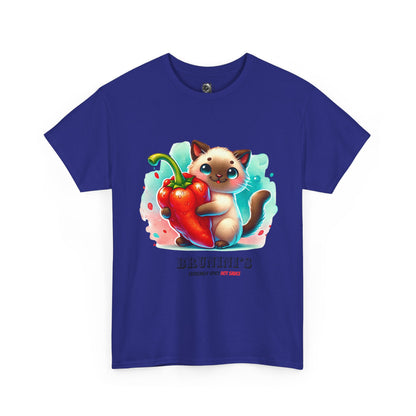 Cute Bruno Holding a Pepper - Unisex Heavy Cotton Tee