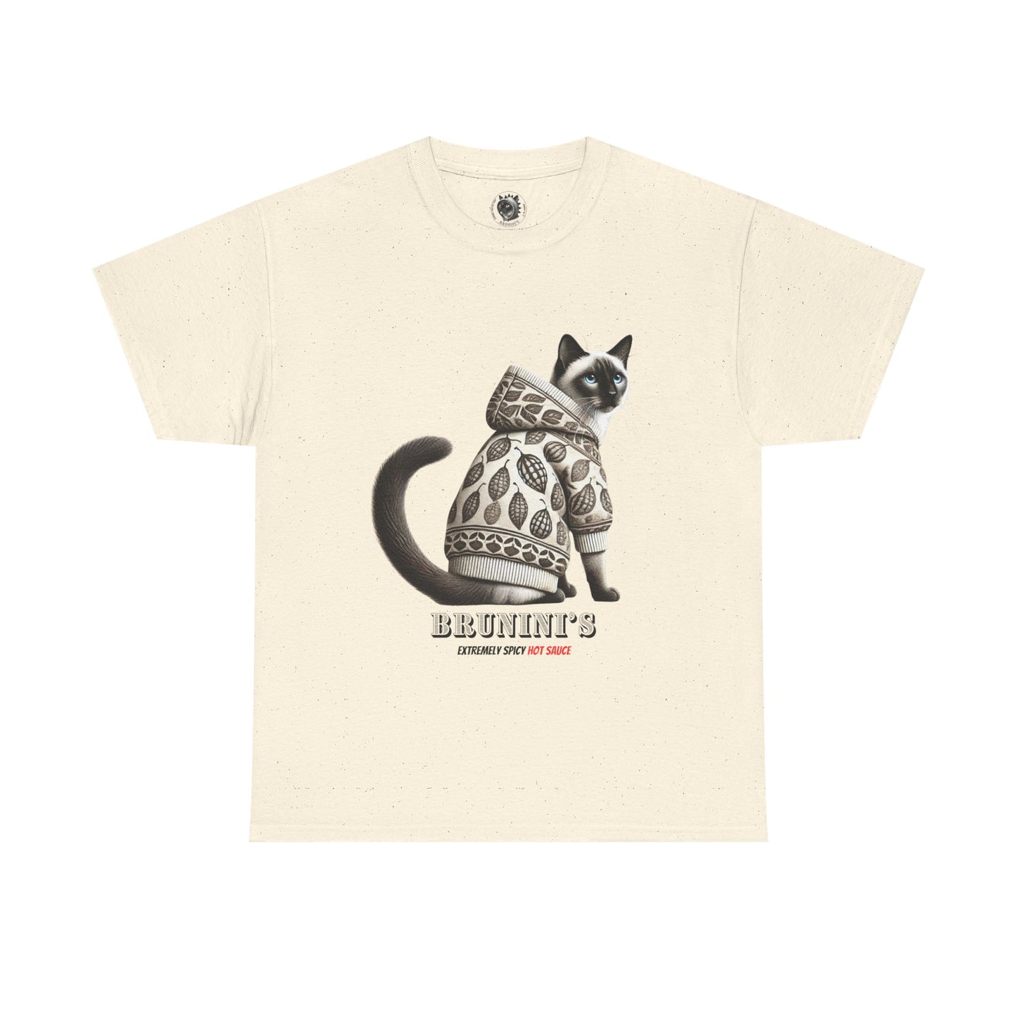 Bruno wearing hoodie with Peppers - Unisex Heavy Cotton Tee