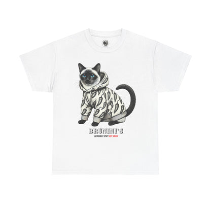Bruno wearing hoodie with Peppers - Unisex Heavy Cotton Tee