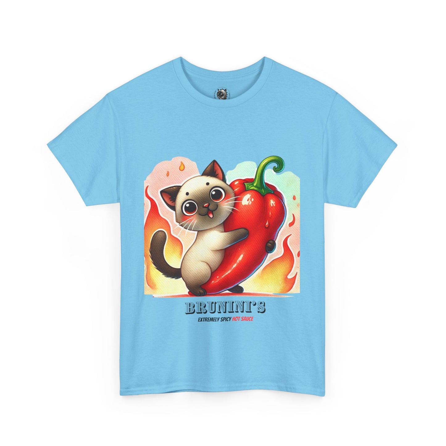 Cute Bruno Holding a Pepper - Unisex Heavy Cotton Tee