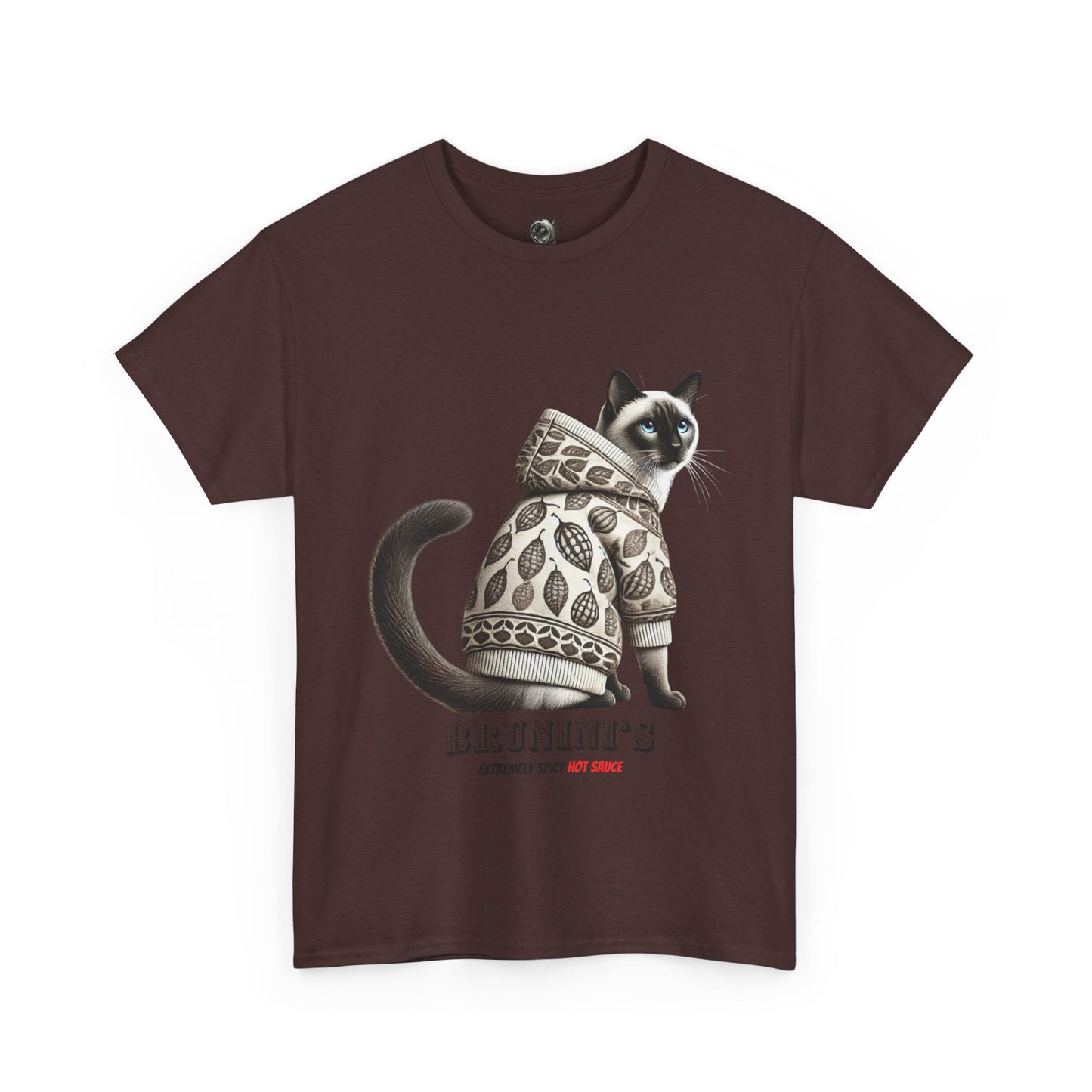Bruno wearing hoodie with Peppers - Unisex Heavy Cotton Tee