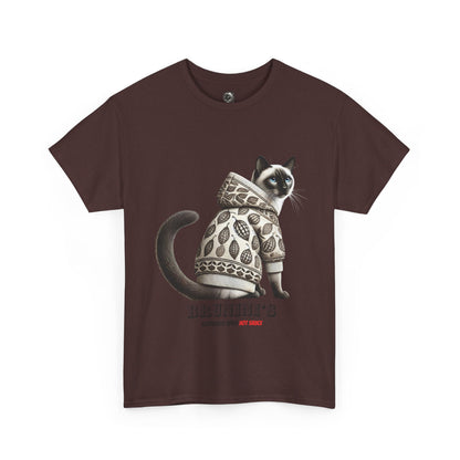 Bruno wearing hoodie with Peppers - Unisex Heavy Cotton Tee