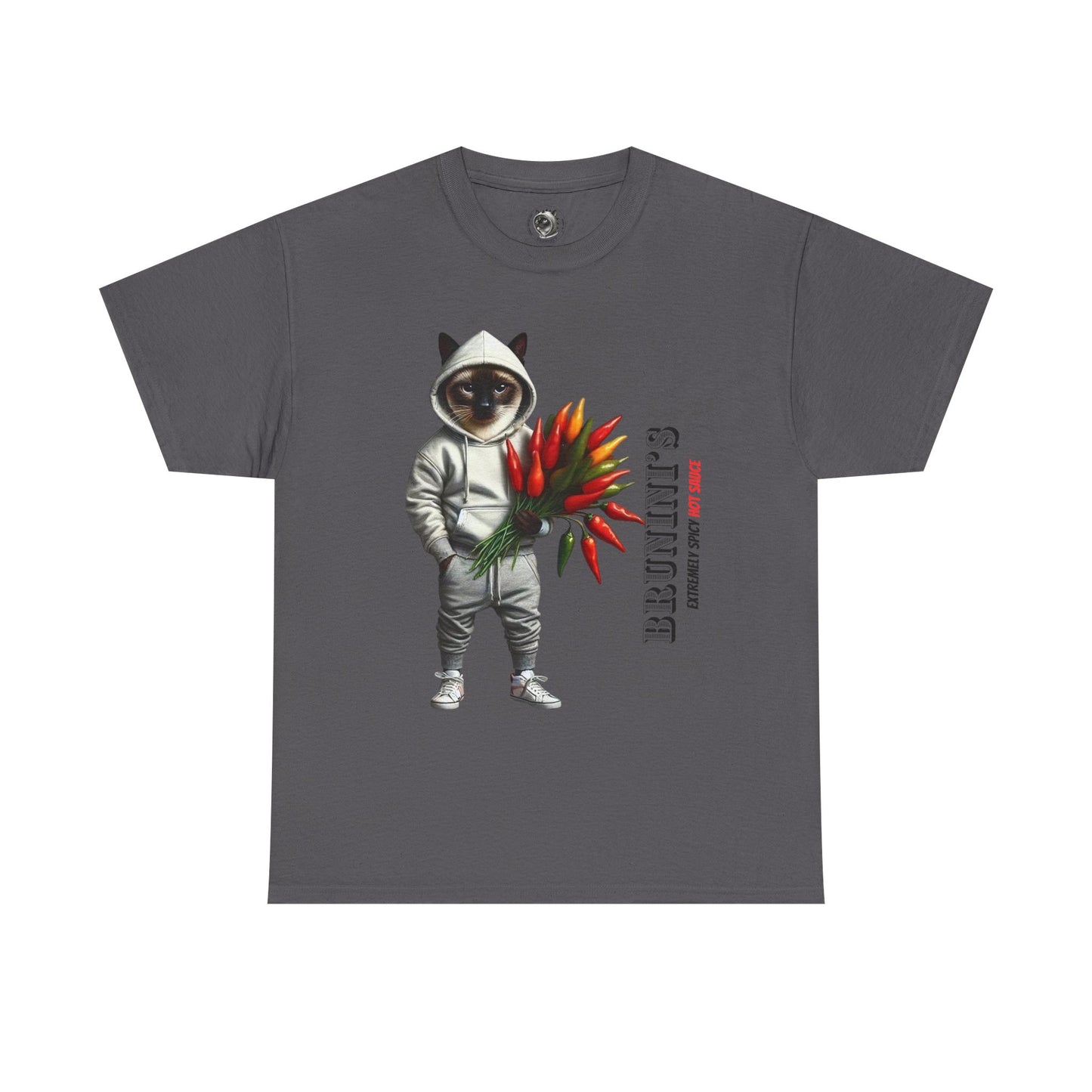 Bruno with bouquet of Peppers  - Unisex Heavy Cotton Tee