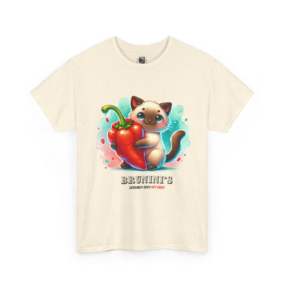 Cute Bruno Holding a Pepper - Unisex Heavy Cotton Tee