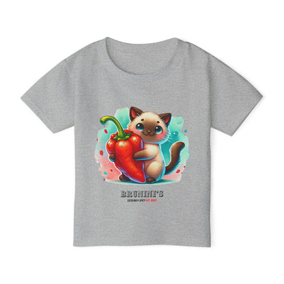 Cute Bruno Holding a Pepper - Toddler Cotton T-shirt