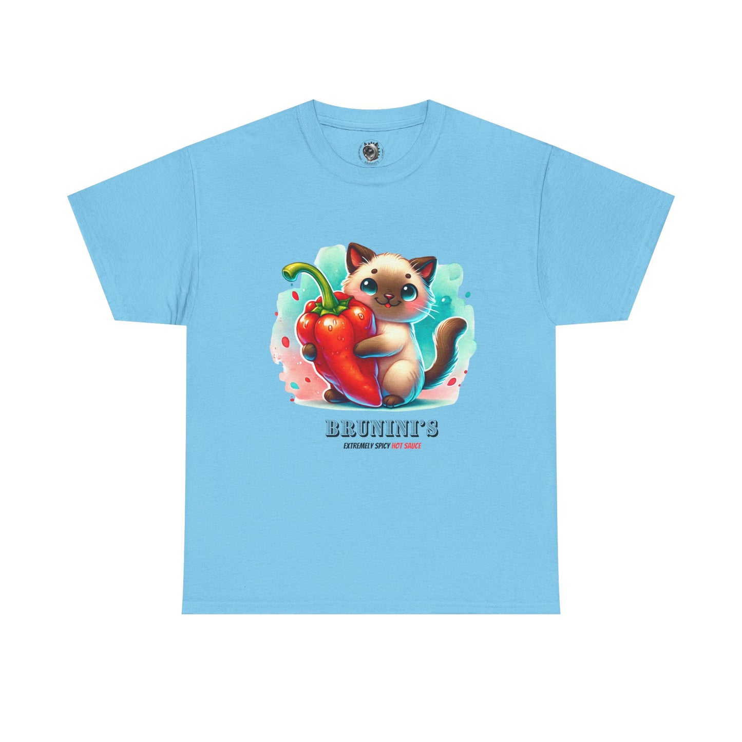 Cute Bruno Holding a Pepper - Unisex Heavy Cotton Tee