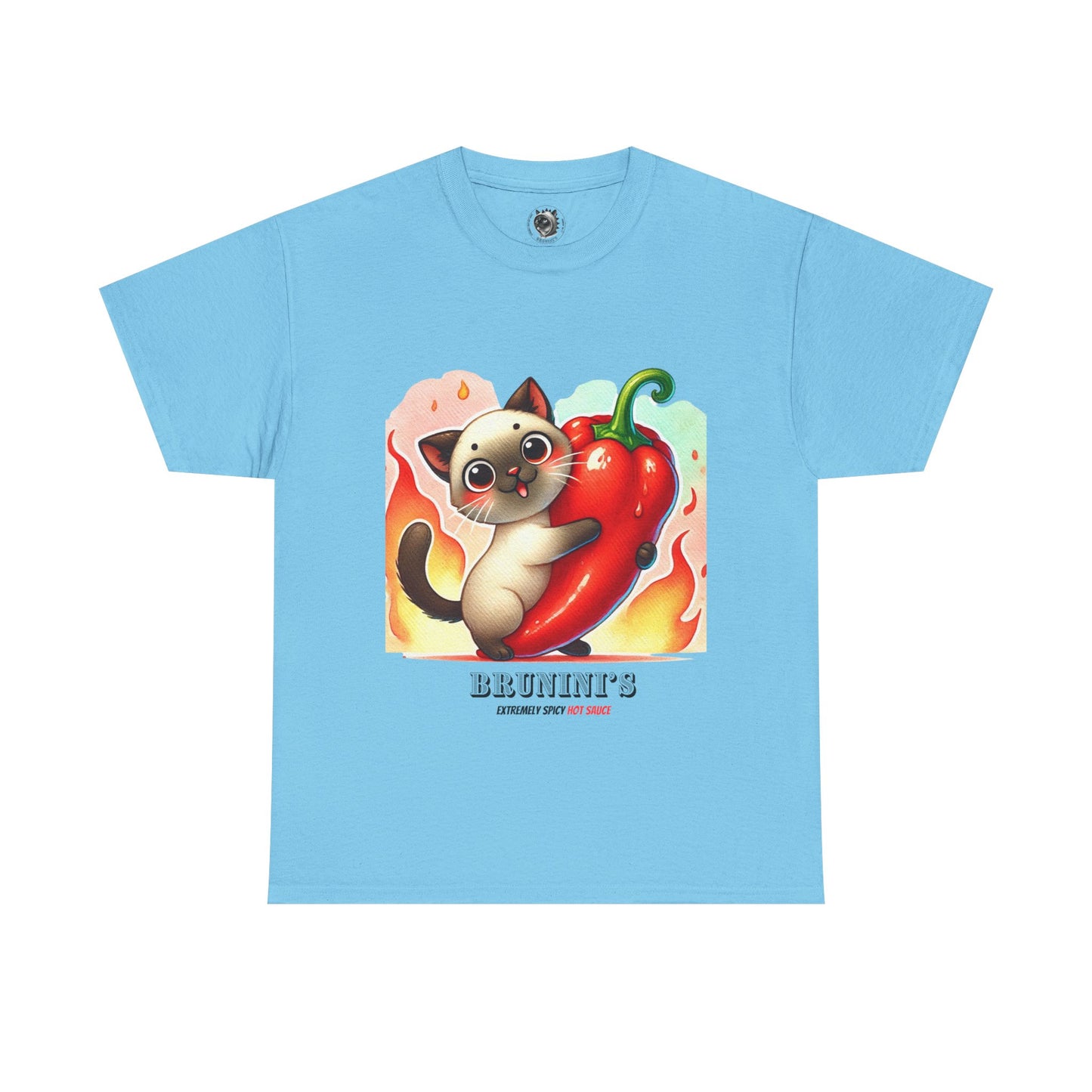 Cute Bruno Holding a Pepper - Unisex Heavy Cotton Tee