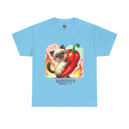 Cute Bruno Holding a Pepper - Unisex Heavy Cotton Tee