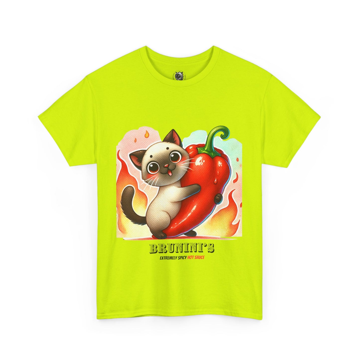 Cute Bruno Holding a Pepper - Unisex Heavy Cotton Tee