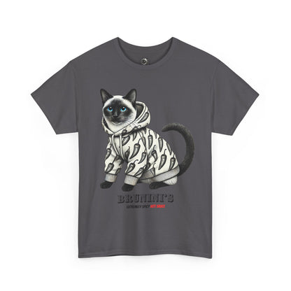 Bruno wearing hoodie with Peppers - Unisex Heavy Cotton Tee