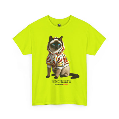 Bruno wearing hoodie with Peppers - Unisex Heavy Cotton Tee