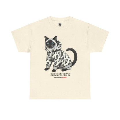 Bruno wearing hoodie with Peppers - Unisex Heavy Cotton Tee
