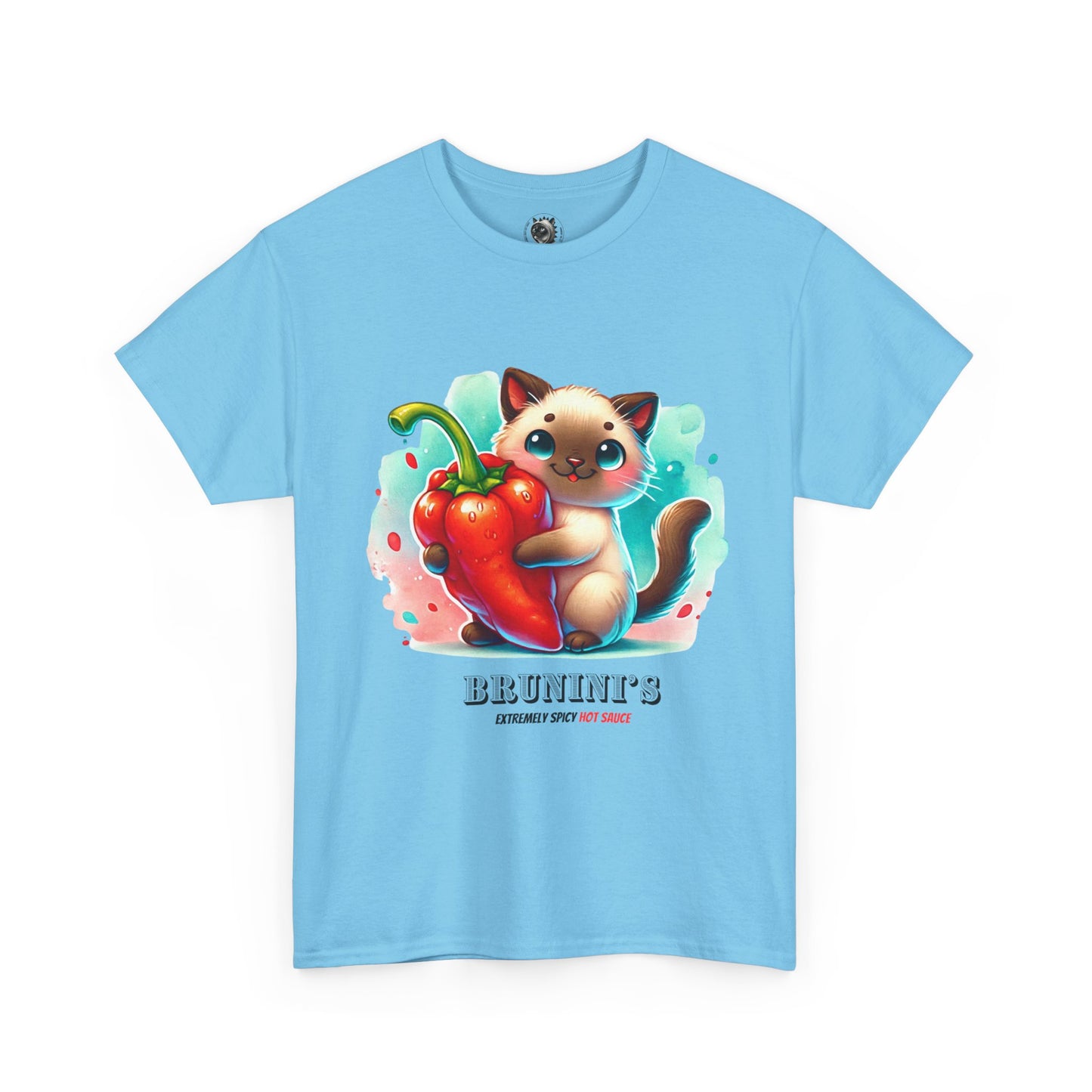 Cute Bruno Holding a Pepper - Unisex Heavy Cotton Tee