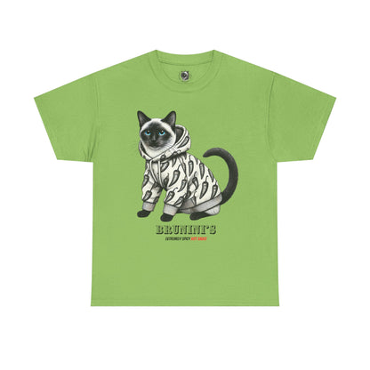 Bruno wearing hoodie with Peppers - Unisex Heavy Cotton Tee