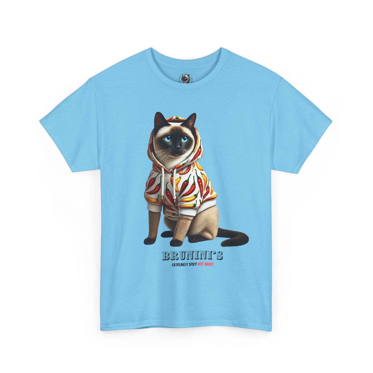 Bruno wearing hoodie with Peppers - Unisex Heavy Cotton Tee