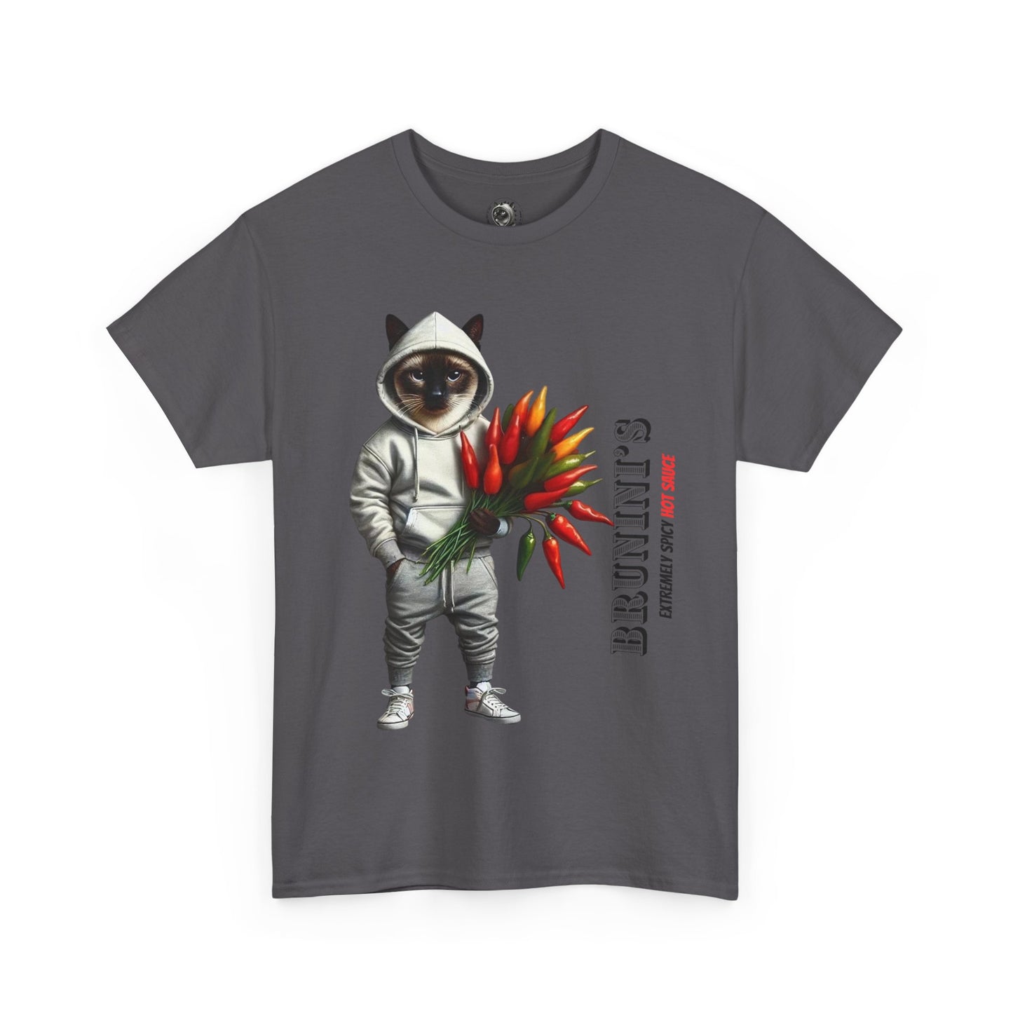 Bruno with bouquet of Peppers  - Unisex Heavy Cotton Tee