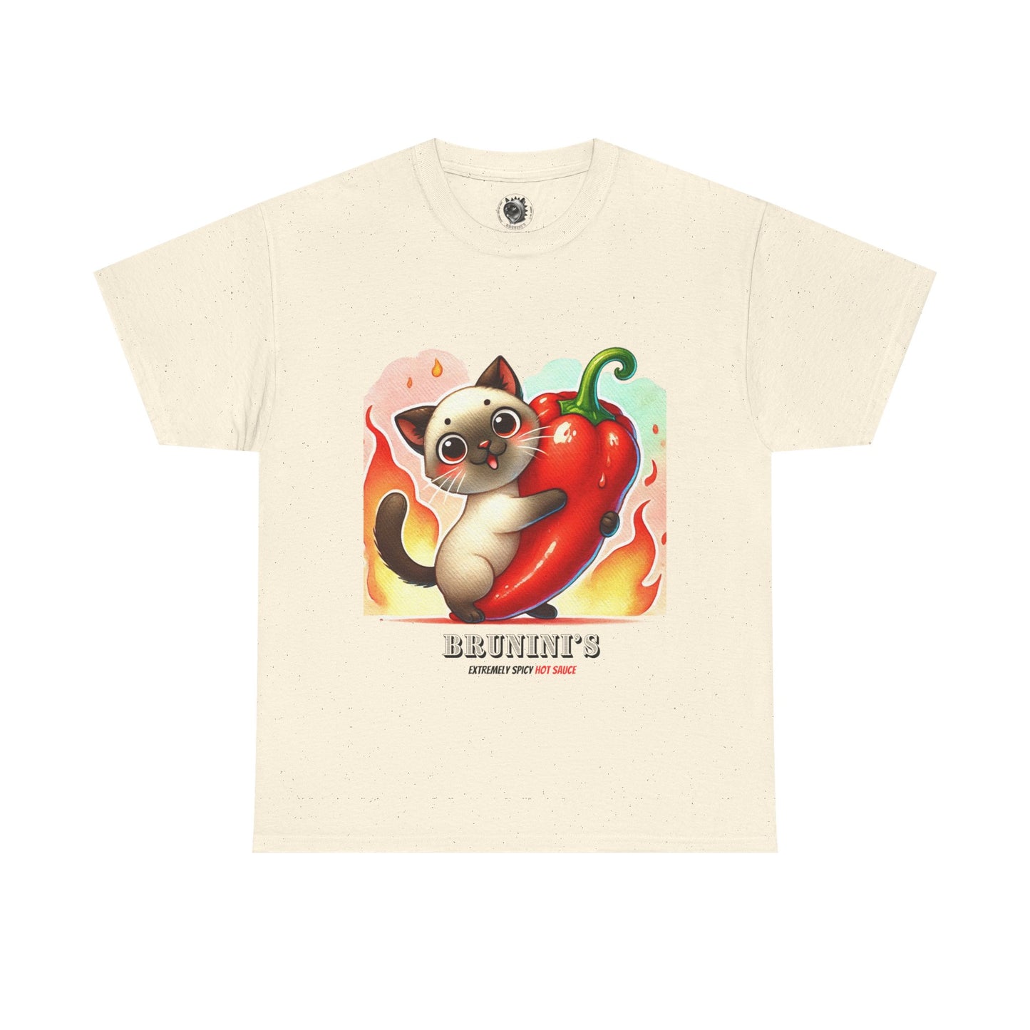 Cute Bruno Holding a Pepper - Unisex Heavy Cotton Tee