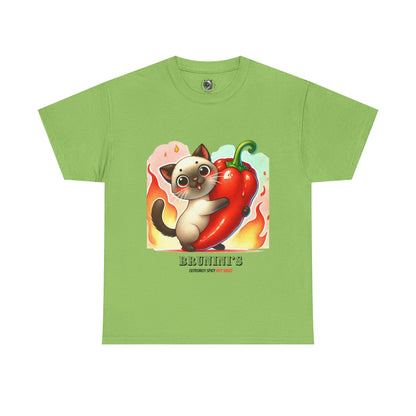 Cute Bruno Holding a Pepper - Unisex Heavy Cotton Tee