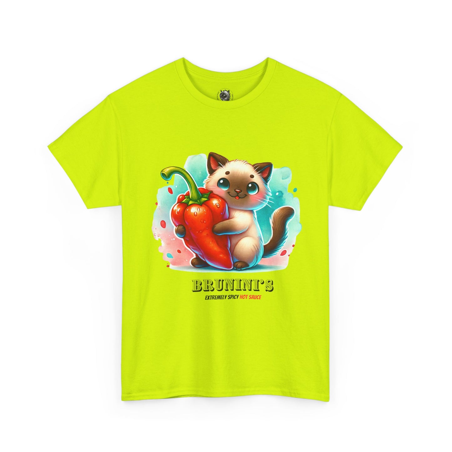Cute Bruno Holding a Pepper - Unisex Heavy Cotton Tee