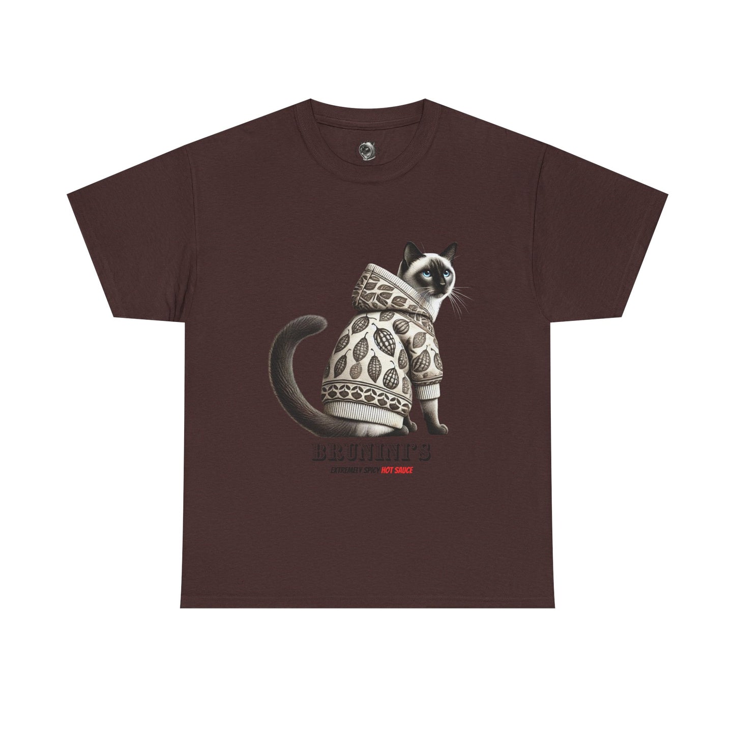 Bruno wearing hoodie with Peppers - Unisex Heavy Cotton Tee