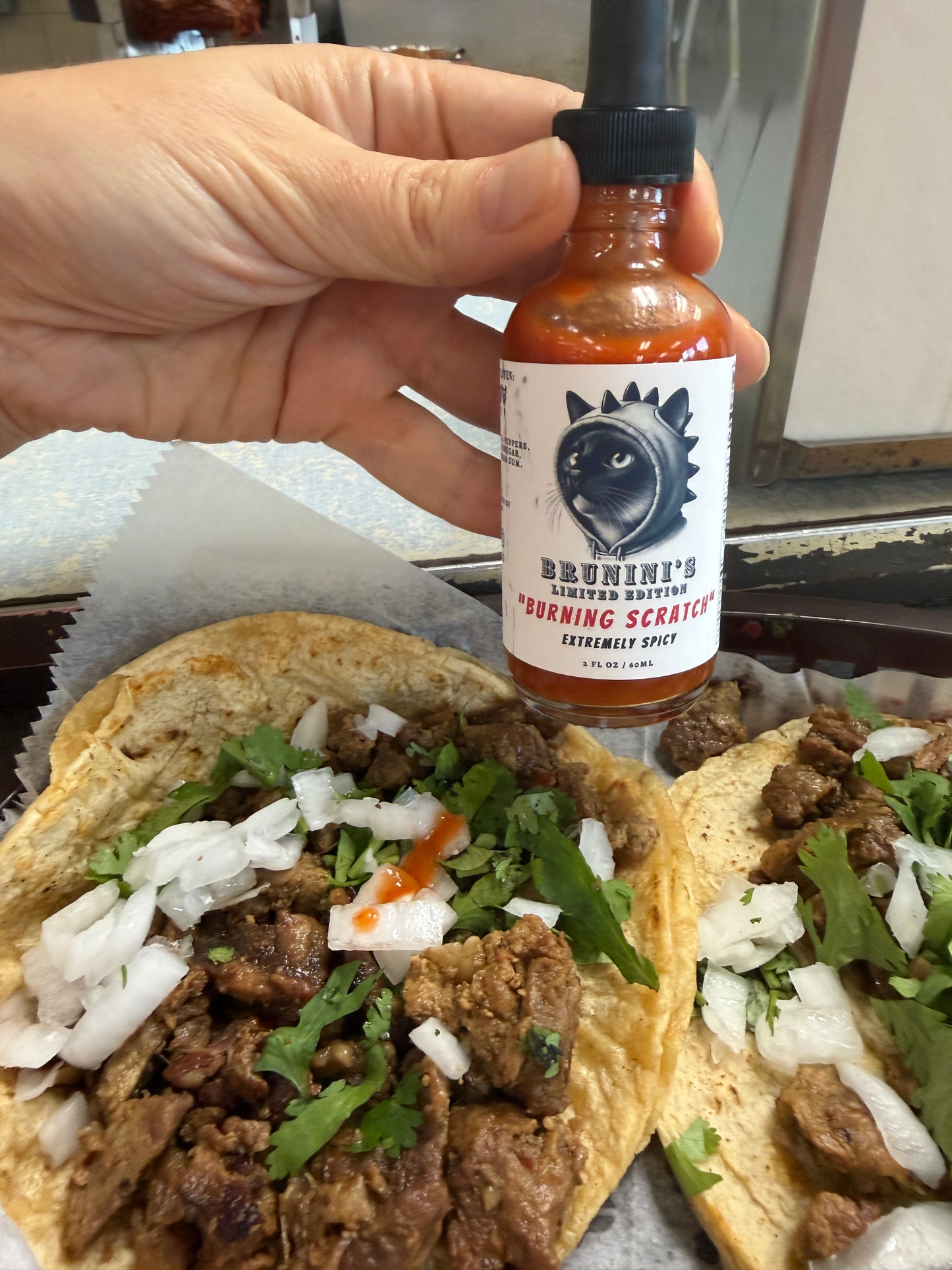 Brunini's "Burning Scratch" - Limited Edition Signature Dorset Naga Pepper Extremely Spicy Hot Sauce