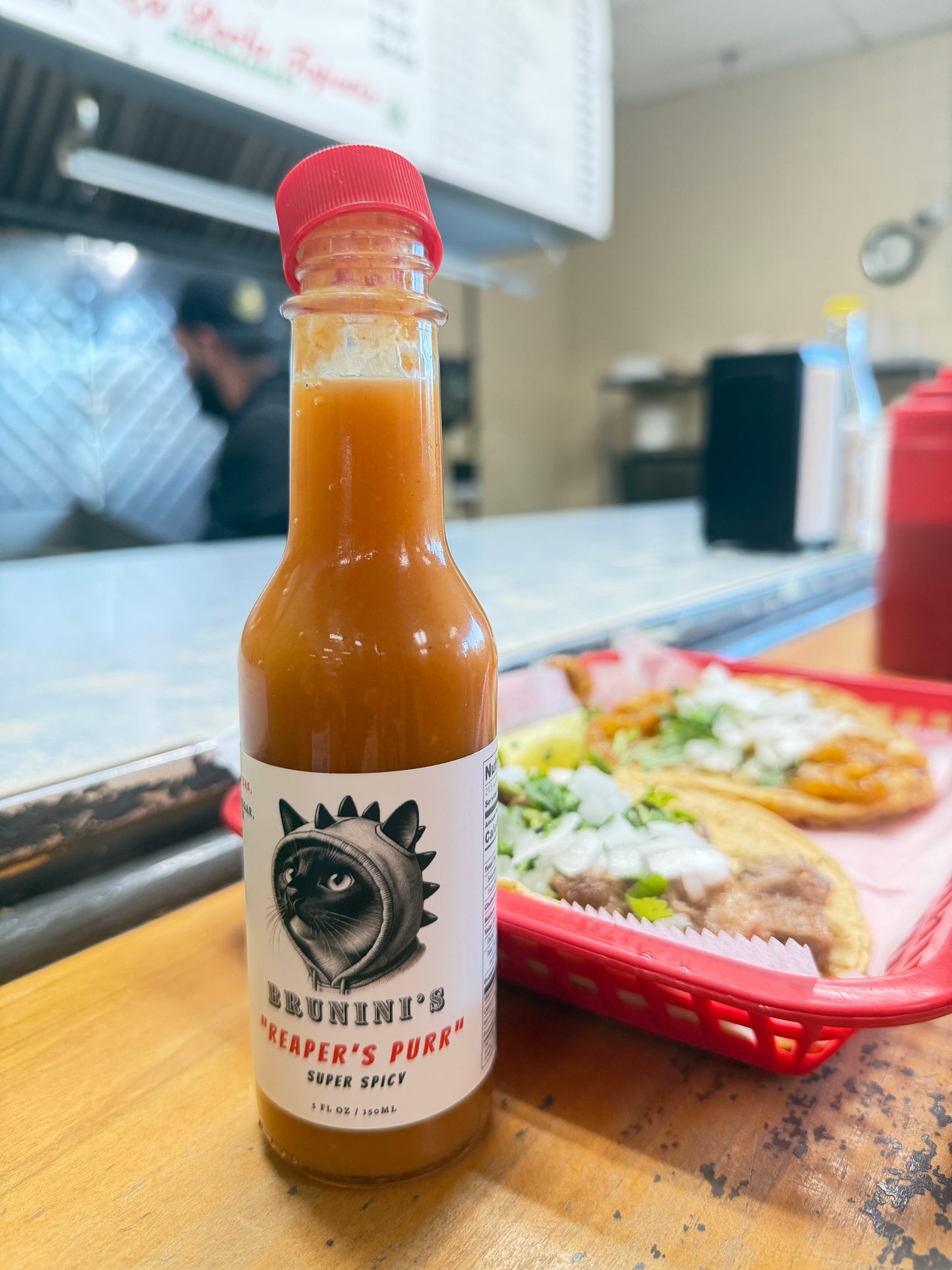 Brunini's "Reaper's Purr" - Habanero Hot Sauce with Carolina Reaper Powder