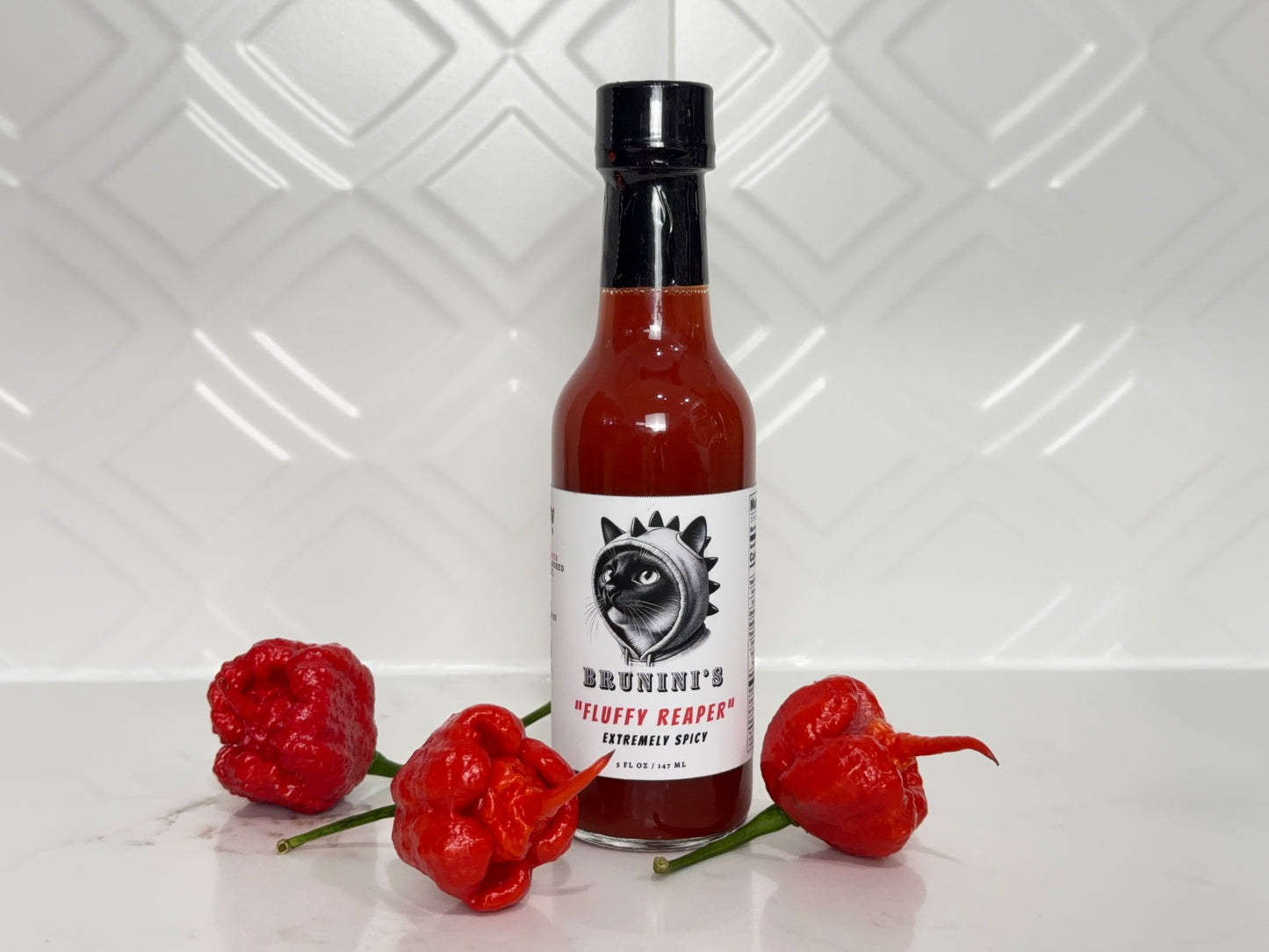 Brunini's "Fluffy Reaper" - Carolina Reaper Extremely Spicy Hot Sauce
