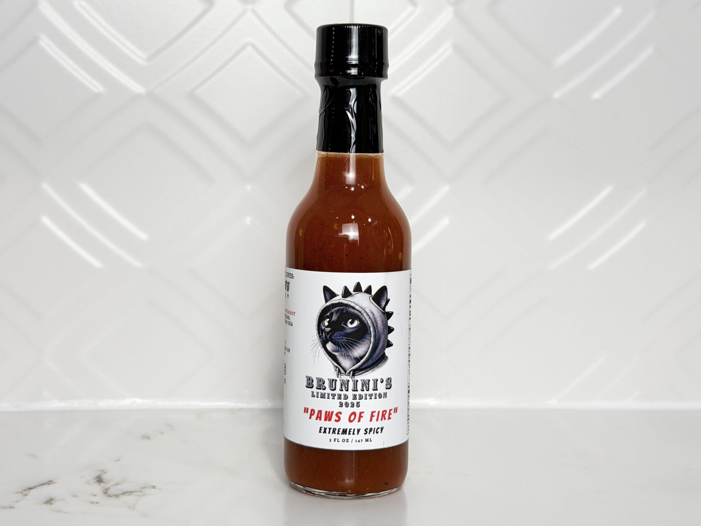 Brunini's "Paws of Fire" - Limited Edition Superhot Mix Extremely Spicy Hot Sauce