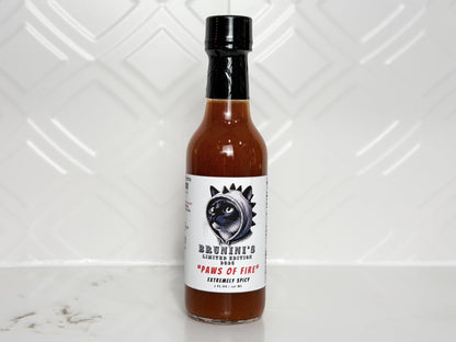 Brunini's "Paws of Fire" - Limited Edition Superhot Mix Extremely Spicy Hot Sauce