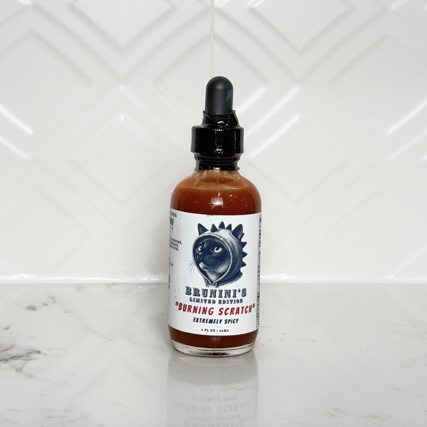 Brunini's "Burning Scratch" - Limited Edition Signature Dorset Naga Pepper Extremely Spicy Hot Sauce