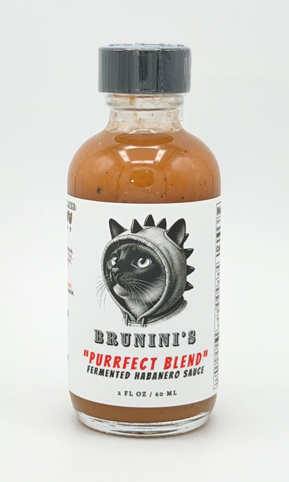 Brunini's "Purrfect Blend" - Spiced Habanero Extra Hot Sauce