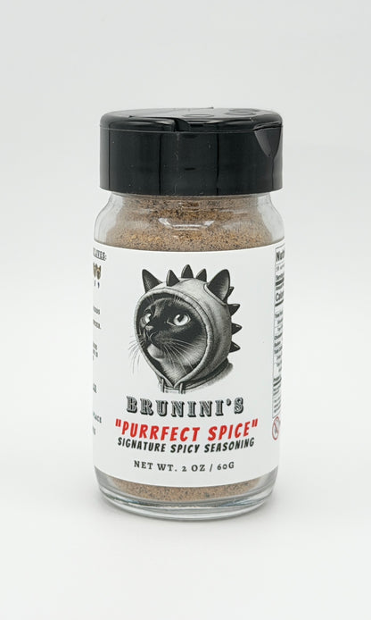 Brunini's "Purrfect Spice" - Signature Blend of Herbs and Spices with Smoked Habanero Powder