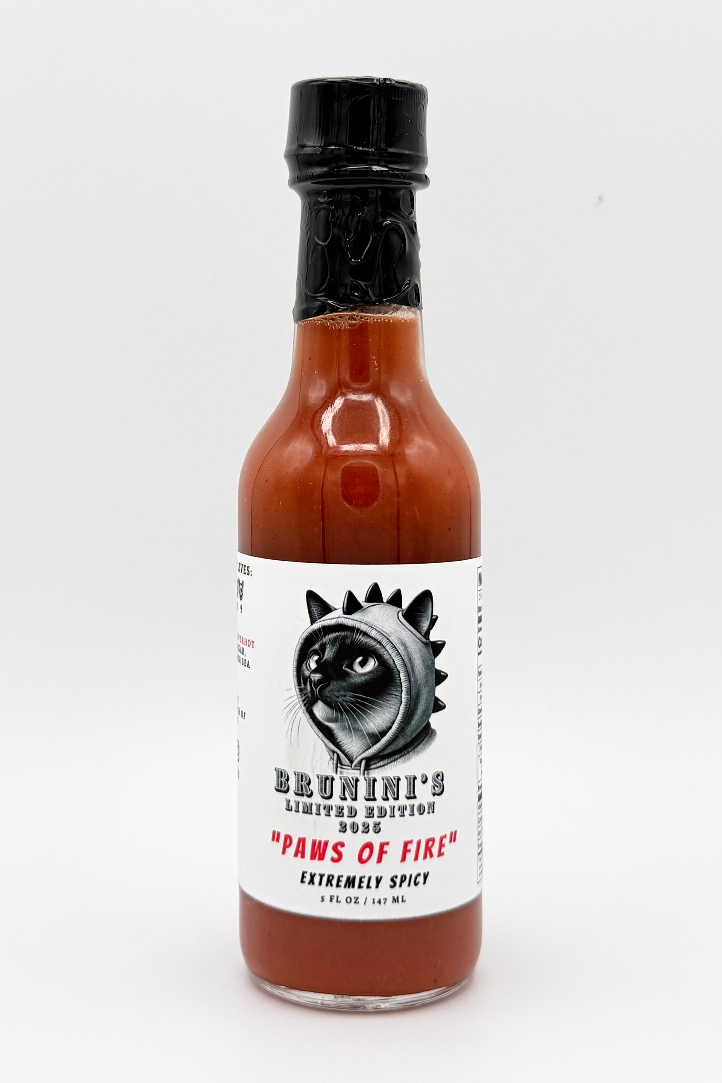 Brunini's "Paws of Fire" - Limited Edition Superhot Mix Extremely Spicy Hot Sauce