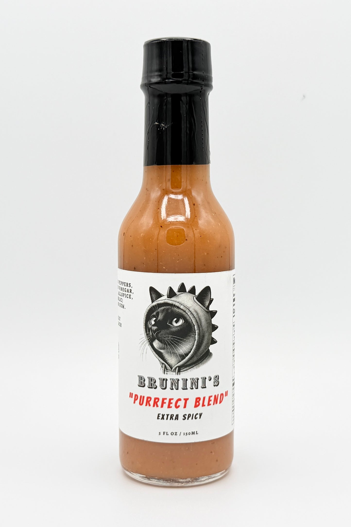 Brunini's "Purrfect Blend" - Spiced Habanero Extra Hot Sauce