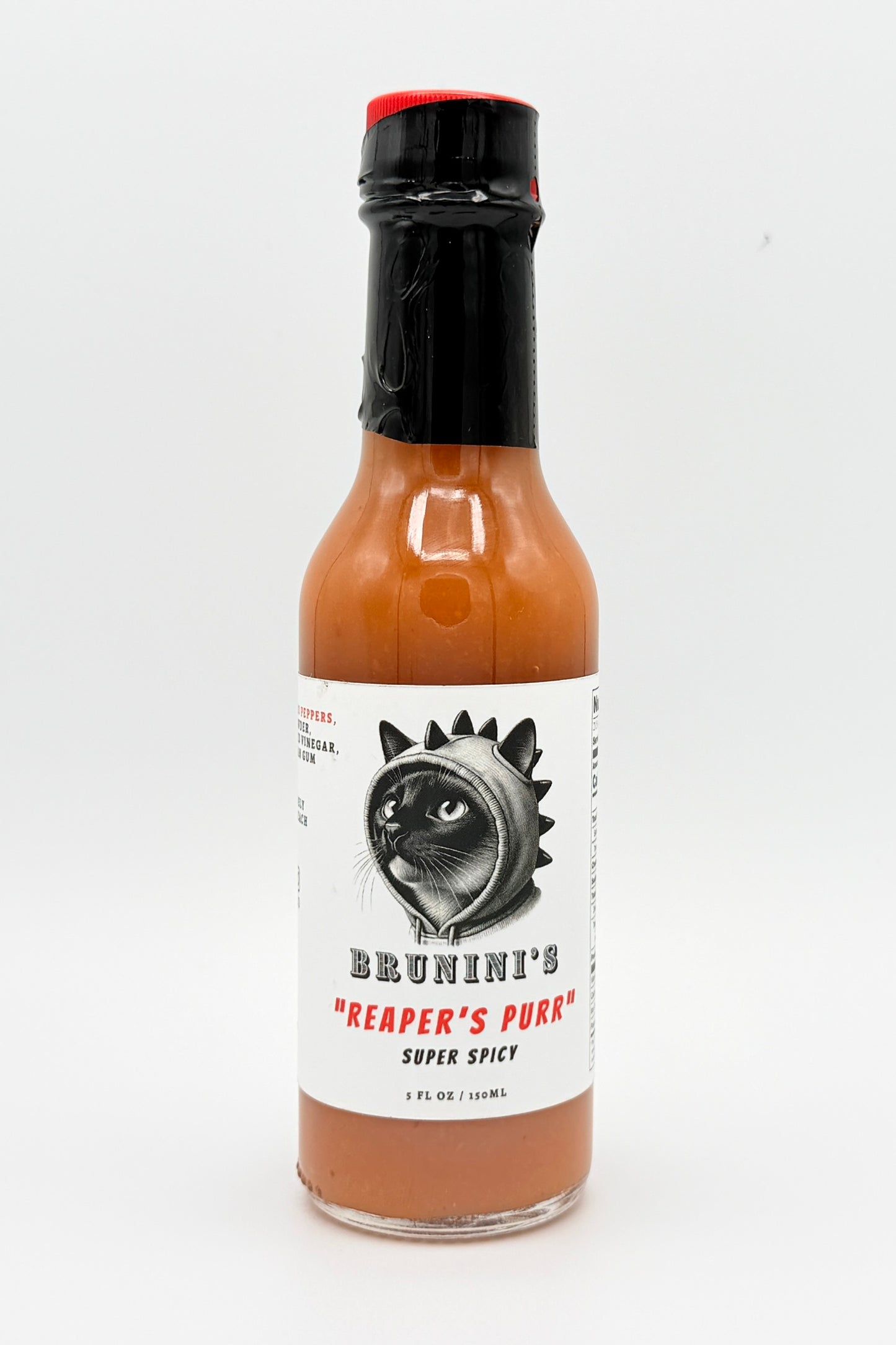 Brunini's "Reaper's Purr" - Habanero Hot Sauce with Carolina Reaper Powder