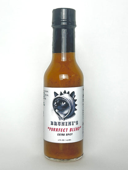 Brunini's "Purrfect Blend" - Spiced Habanero Extra Hot Sauce