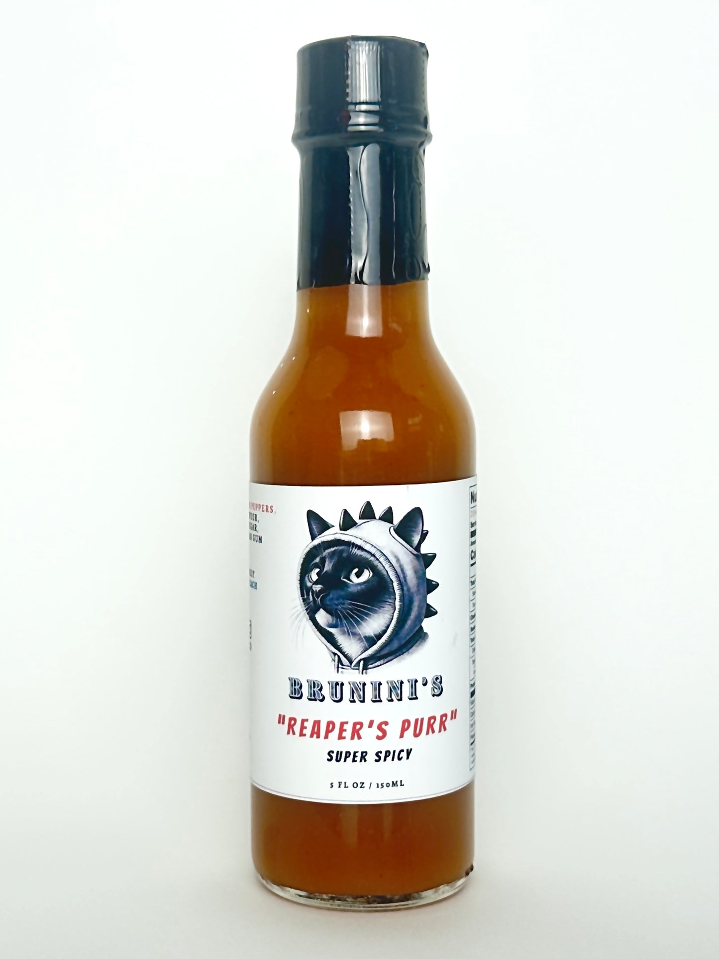 Brunini's "Reaper's Purr" - Habanero Hot Sauce with Carolina Reaper Powder