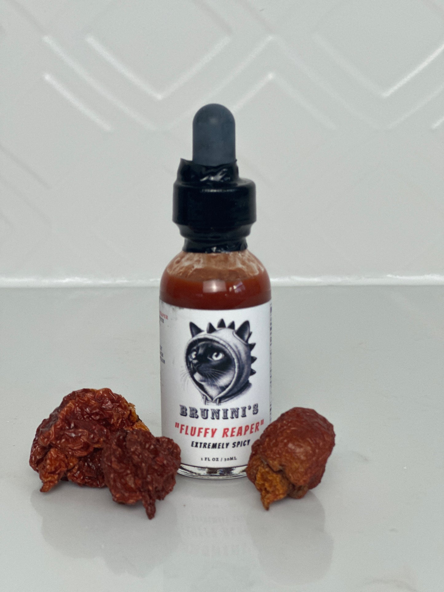 Brunini's "Fluffy Reaper" - Carolina Reaper Extremely Spicy Hot Sauce