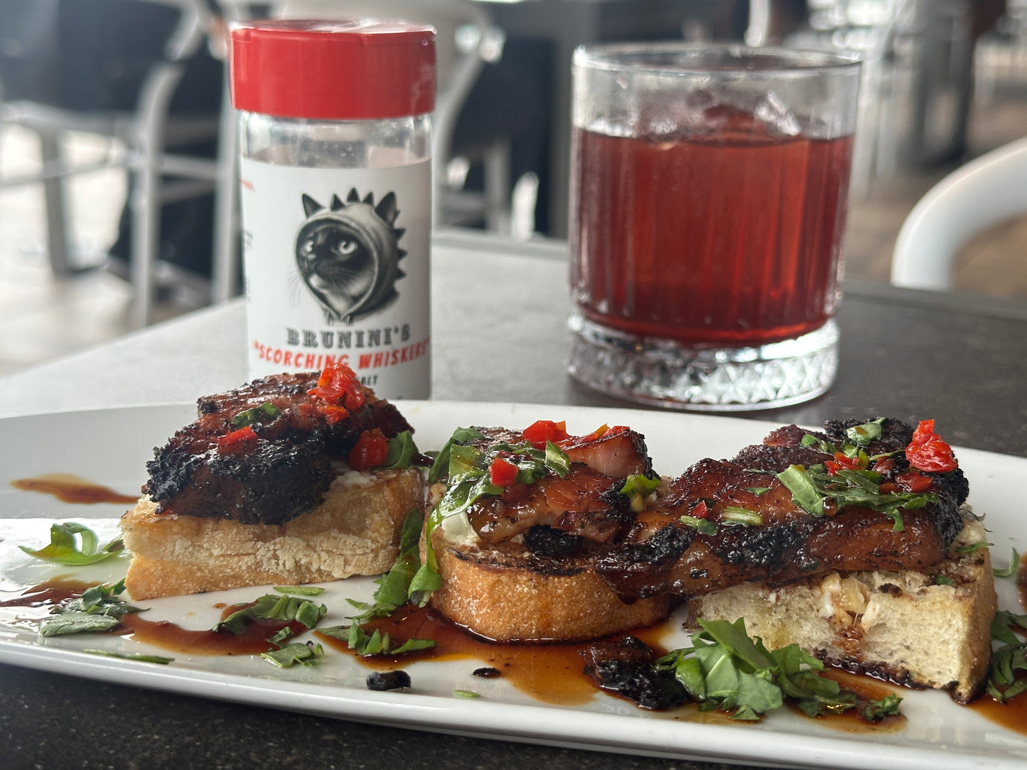 Brunini's "Scorching Whiskers" - Kosher Sea Salt with Carolina Reaper Powder