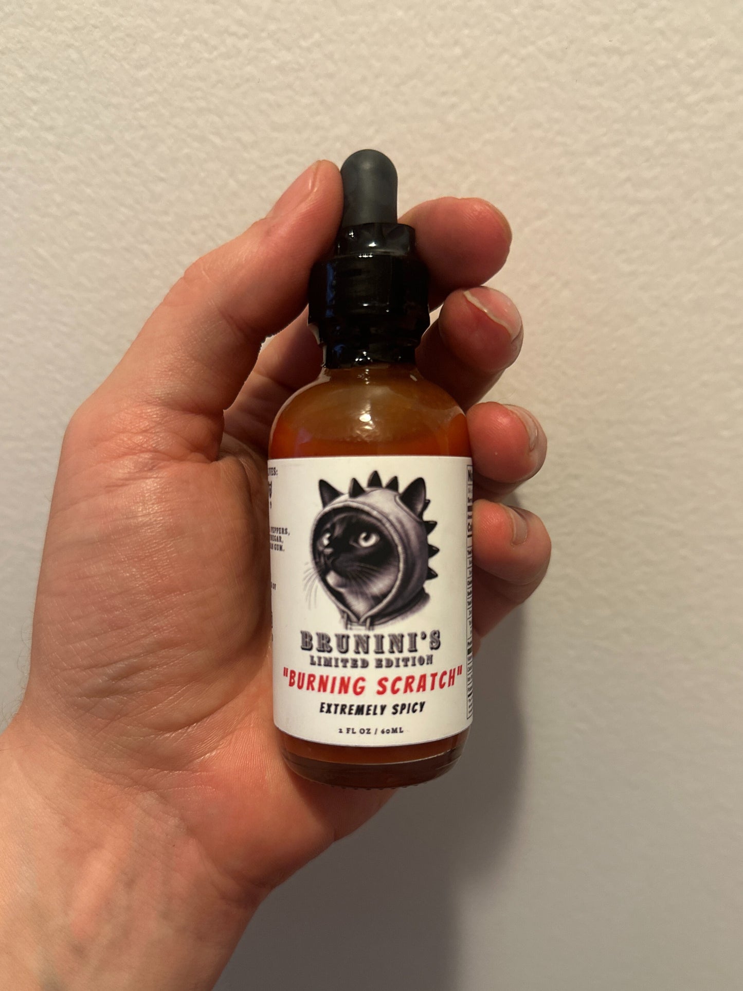 Brunini's "Burning Scratch" - Limited Edition Signature Dorset Naga Pepper Extremely Spicy Hot Sauce